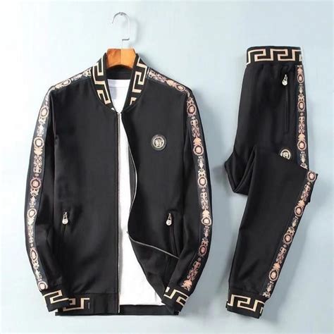 men jacket versace on|Versace tracksuit men's.